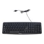 Verbatim Slimline Corded USB Keyboard, Black (99201)