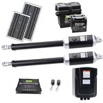 ALEKO Dual Swing Gate Opener Operator GG1700/AS1700 AC/DC Solar Kit 50W GG1700SLV