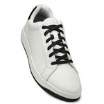 SOLETHREADS Classic Sneakers for Men | Stylish | Lightweight | Comfortable| Handcrafted |Premium Vegan Leather with Memory Foam Soles for Extra Cushioning | White | 9UK