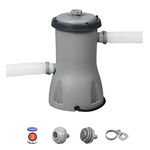 Bestway Flowclear filter pump for pools, above ground pool filter cleaner, 800gal