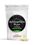 Acidophilus Plus+ Pre & Probiotic Bio Cultures Complex 90 Vegan Capsules, 5 Billion Non Dairy CFU, Multi Strain High Strength Lactobacillus Acidophilus Probiotic Supplement for Men & Women, UK Made