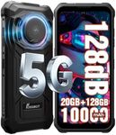 FOSSIBOT F110 Pro Rugged Smartphone Unlocked 5G Android 15, 128dB Loudest Speaker 20GB+128GB /2TB 10000mAH, 6.7'' HD Display 50MP Rear Camera, IP68/69K Waterproof, NFC/Dual SIM/Widevine L1