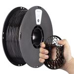 TPU Filament 1.75mm, kexcelled 1kg Spool (2.2lbs), Flexible 3D Printing Filament, Shore 95A, Soft +/- 0.05 mm, Excellent Elasticity, Black