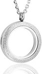 Zysta Silver Round Locket Pendant N