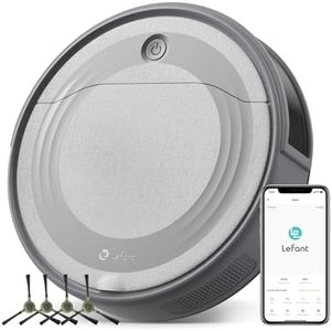 Lefant Robot Vacuum Cleaner 4500Pa, 180 Min Run Time, Robot Vacuum Cleaner 6 Cleaning Modes, Precise Obstacle Avoidance 4 cm, App/Alexa Control, Anti-Tangle, Pet Hair and Hard Floors, M310 Grey