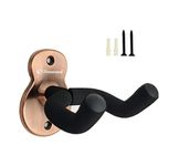 Neowood NW-PWH-1 Guitar Wall Mount Hanger for Acoustic, bass,Electric. and Ukulele (Bronze)