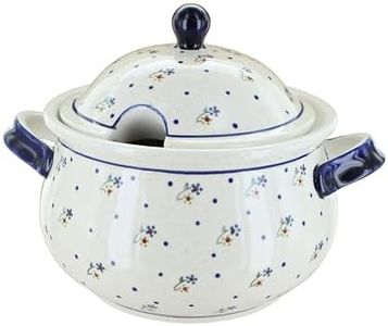 Blue Rose Polish Pottery Country Meadow Soup Tureen