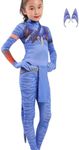 LG LOUIS GARDEN Avatar Costume for Kids, Anime Costume Halloween Cosplay Jumpsuit Tights Bodysuit Stage Costumes for Children Girls Boys