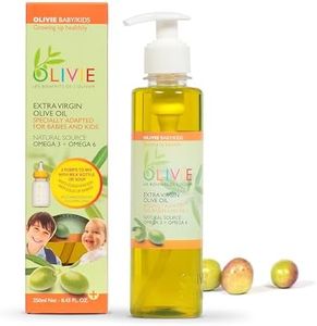 Colic Relief Drops for Newborns, Vegan Omega 3 Olive Oil Supplement for Infants, Babies, Toddlers, and Kids by OLIVIE | Organic Extra Virgin Olive Oil | 250 ml Pump Bottle