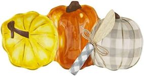 Mud Pie Figural Pumpkin Triple Dip Set, 11" x 5", Multi