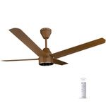 Colorbot Knoxx Quad1200 mm 4 Blade Designer BLDC Ceiling Fans with Remote Control | BEE 5 Star Rated | High Speed | Power Saver | 100% Copper Winding | 2+2 Year Warranty (Caramel Brown)