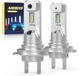 AHOBXD H7 Fog Light Bulbs 6500K White Super Bright 600% Plug and Play Car Fog Light Bulbs Pack of 2