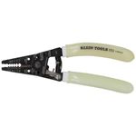 Klein Tools 11055GLW Wire Stripper/Cutter, Klein-Kurve Stripper/Cutter, 10-18 AWG Solid, 12-20 AWG Stranded Wire, Glow in The Dark Grips