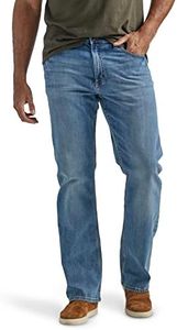 Wrangler Authentics Men's Relaxed Fit Boot Cut Jean, Riptide, 42W x 30L