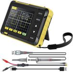 Handheld Oscilloscope Kit 1000mAh Portable Mini Digital Oscilloscope 2.8inch Screen Professional DSO152 Small Oscilloscope 2.5MS/s Sampling Rate 200KHz Bandwidth for Measure Waveform