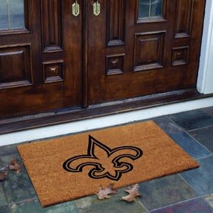 New Orleans Saints Flocked Door Mat