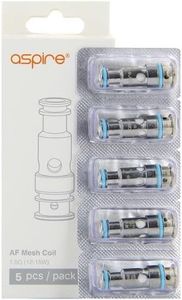 Resistencia AF Mesh Coil 1.0 Ohms - (5pcs) - Aspire - Bobinas Aspire Flexus Q Coil AF Mesh - Compatibles con Aspire RIIL X POD/Flexus Q/Aspire Vilter S Pod Kit