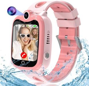 Kesasohe Reloj Inteligente Niño, 4G Reloj GPS Niños Localizador y Llamadas Videollamada Teléfono SOS Chat SMS Juego Cámara Despertador Impermeable Modo Clase, Smartwatch Niños con Tarjeta Nano SIM