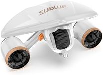 Mix Pro Dual Motor Underwater Scooter - 2 Speed Modes, 60 Min Runtime, 40m Depth with Camera Mount & Low Battery Alarm for Pool, Diving, Snorkeling - Water Scooter for Adults & Kids (MixPro White)