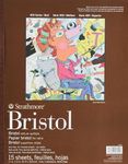 Strathmore 400 Series Bristol Vellum Surface Paper Pad | Acid Free & Heavyweight Pages | for Finished Artwork, Dry Media | 15 Sheets, 27.9 x 35.6 cm