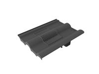 Timloc Double Roman Roof Tile Vent RTV-DR Roofing Slate Ventilation (Grey)