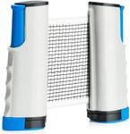 EOTJYAO Retractable Ping Pong Net, Upgrade Table Tennis Net Stands Upright Without Sagging, Ping Pong Net for Any Table, Easy to Use and Portable, Play Indoors & Outdoors, Ping Pong Table Net