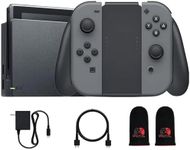 Nintendo Switch with Black and Gray Joy-Con with Dock, High Speed HDMI Cable (Renewed)