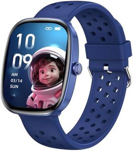 Kids Smart Watch for Boys Girls, Fitness Watch with Pedometer, 100 Sport Modes, IP67 Waterproof, Puzzle Games, Heart Rate Sleep Monitor, Kids Gifts for Boys Girls Teens 6+ (Blue)