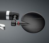 Rizoma Spy R 80 Mirror, Black, With