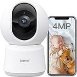 ARENTI 360° View 4MP Indoor Security Camera, 5G&2.4G WiFi Baby Monitor, Pet Camera with Phone App, Motion Tracking, Sound Detection, Night Vision,Two-Way Audio, Works with Alexa (P2Q)