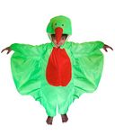 Fancy Agents Polyester Blend Birds Costume For Kids| Animal Dress/Costume For Kids Boy & Girl |Fancy Dress For Kids For Halloween, School Annual Function, Theme, Cosplay (2-4 Years, Parrot)