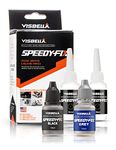 Visbella 7 Seconds Speedy Fix Strong Instant Adhesive & Filling Powders Reinforcing Dual Welding Adhesive System Waterproof Super Repair Glue Fix for Metal Surfaces & Hard Plastic Products