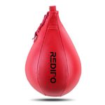 Redipo Boxing Speed Bag - PU Leather Speed Punching Ball - Heavy Duty Hanging Swivel Ball for Gym & MMA Muay Thai Sports Fitness - Punching Dodge Striking Speed Reflex Ball