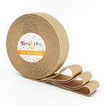 SmiLife Silicone Gripper Elastic Band for Sewing, Beige, 1.05 Inches x 12 Yards