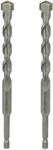 Sabre Tools 1/2 Inch x 6 Inch Masonry Drill Bit, Carbide Tipped 2-Pack for Concrete, Brick, Stone, 1/4” Hex Shank, Impact Performance (1/2" x 6", 2)