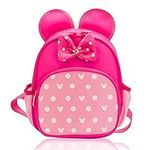 Kid Cute Pink Backpacks for Little Girls Cartoon Mini Mouse Backpack Bookbag Kids Small Travel Backpacks for Toddler Girl Backpack Gift Baby Book Bag Preschool Backpacks