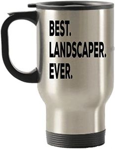 Landscaper Travel Mug - Best Landscaper Ever Travel Insulated Tumblers- Landscaping Gifts - Architecture Architect for Landscapers - Can Be for The Dad Birthday Christmas - Inexpen