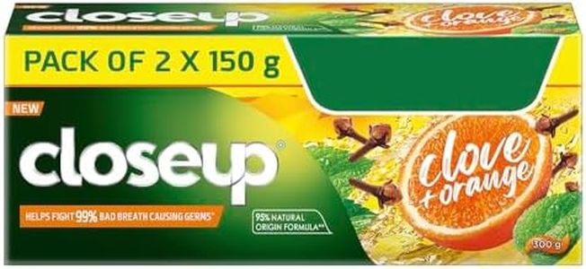 Closeup Clove & Orange Multi Action Toothpaste | Helps Fight 99% Bad Breath Causing Germs - 300 G