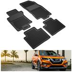 Kiwi Master Floor Mats Compatible for 2014-2021 Nissan Rogue Accessories All Weather Protection TPE Front & Rear Row Liners Mat Set 999E1-G2000