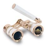 AiScrofa Opera Glasses Binoculars 3X25,Mini Binocular Compact Lightweight,with Chain for Adults Kids Women in Musical Concert