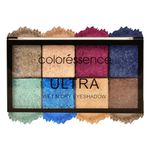 COLORESSENCE Dazzle Diva Wet N Dry Eyeshadow Palette | Ultra Fine Pearl Shades for Shimmery Finish | 8 Bright and Festive Shades