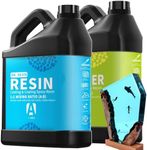 DR. RESIN Clear Epoxy Resin Kit Two Part 2 Gallon for Table Bar Top Countertop Wood, Food Safe, Self-Leveling Non-Yellowing Casting Coat for Art Craft Tabletop Jewelry Tumblers