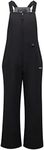 Arctix Women's Essential Insulated Bib Overalls, Black, Large (12-14) Short