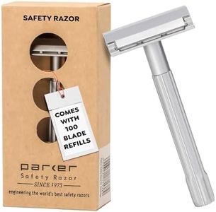 PARKER Safety Razor Men Soloedge Single-Edge Safety Razor By Parker Safety Razor (With Blades)