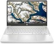 HP Chromebook Laptop 14a-na1043cl 14-inch Diagonal FHD Notebook Intel Celeron N4500 4GB Memory 64GB eMMC Storage Computer PC Google Chrome OS, Mineral Silver (Renewed)