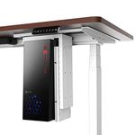 AIMEZO CPU Holder 360⁰ Swivel Under Desk Mount Computer Tower Holder PC Mount Stand with Adjustable Height Width,Holds up to 50lbs (White)