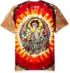 LIQUID BLUE Men's Grateful Dead Bay Area Beloved Tie Dye Short Sleeve T-Shirt, Tie Dye/Multi, Small