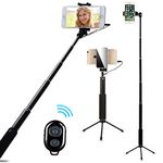 AIYOOE Selfie Stick Tripod Selfie Stick with Bluetooth Remote Shutter Release Mobile Phone Tripod with Mirror for iPhone8 7 7Plus 6S 6S 6S Plus Samsung HTC Huawei