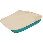 AMGJ Pedal Boat Cover 210D Oxford Fabric Outdoor 3 or 5 Person Paddle Boat Protector Waterproof Dust-Proof UV Protection 112.5" L X 78.7" W,Beige