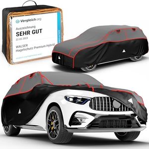 WALSER car hail protection cover Premium Hybrid SUV Award Very Good* water-repellent breathable hail protection garage for hail protection, size: S 31078